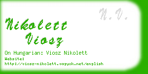 nikolett viosz business card